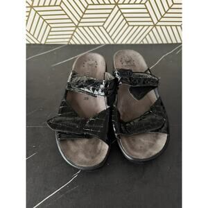 MEPHISTO Moblis Women's Black Sandals | Size 39